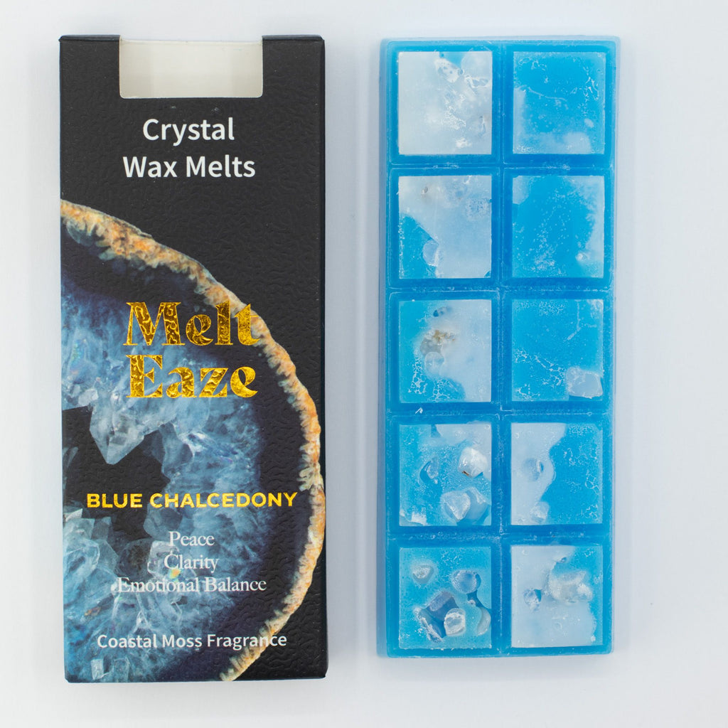 Blue Chalcedony Wax Melts 50g - Coastal Moss – view 4