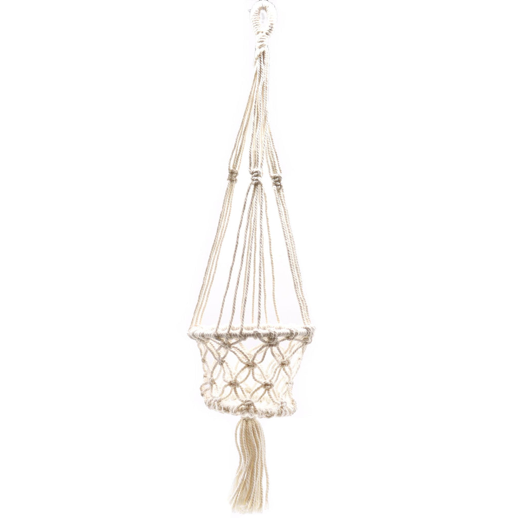 Small Macrame Plant Hanger, 75cm – view 8