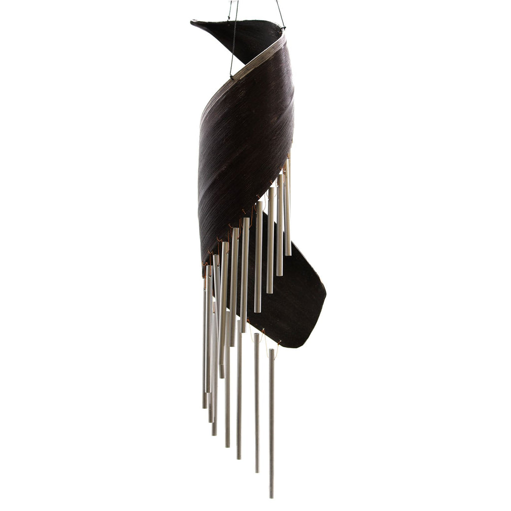Coconut Leaf Wind Chime - Chocolate, 50 cm – view 3