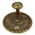 Mushroom Plate Incense Holder Brass Effect