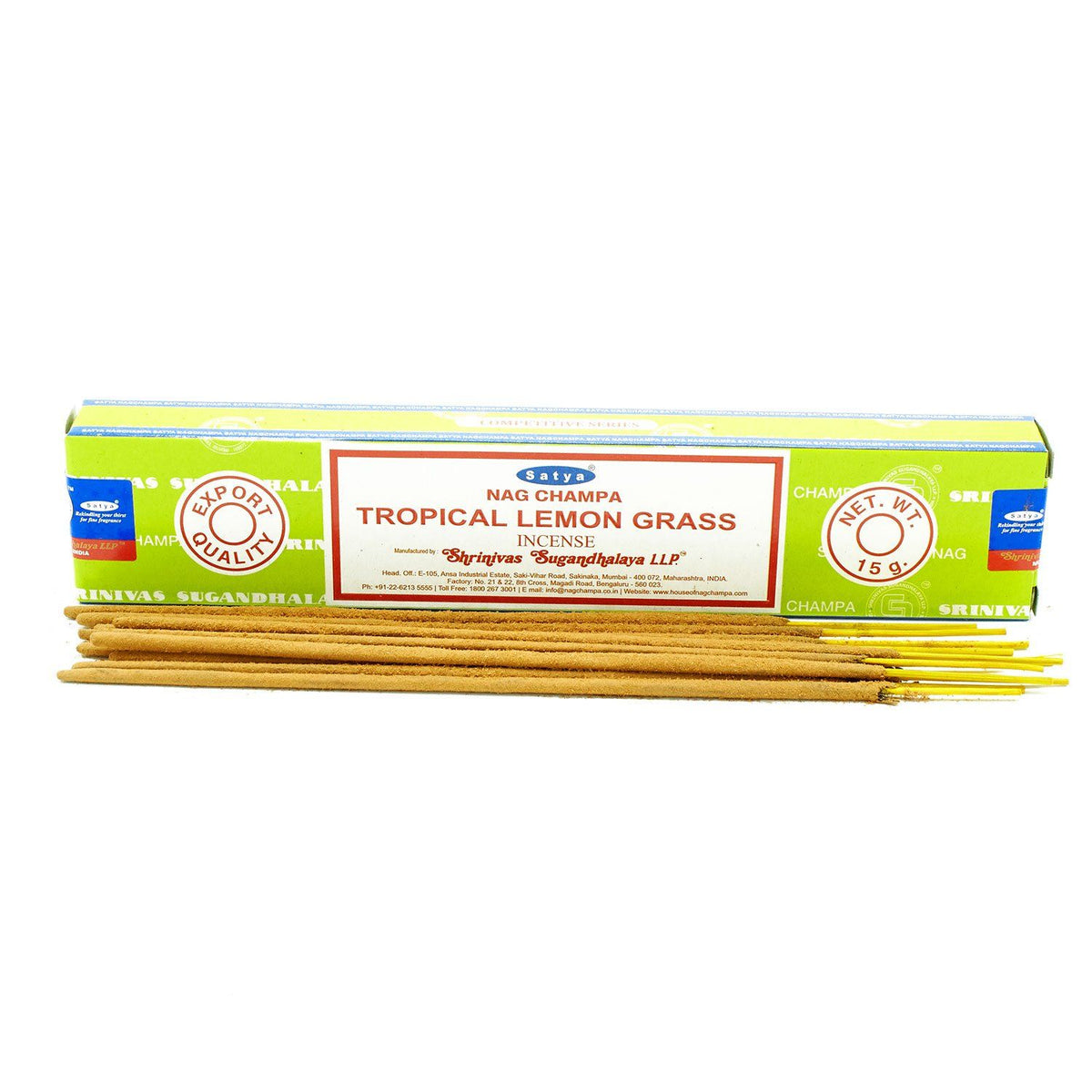 Satya Tropical Lemongrass Incense Sticks