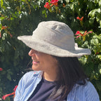 Patched and Wired Hemp and Cotton Festival Hat - Natural – view 2
