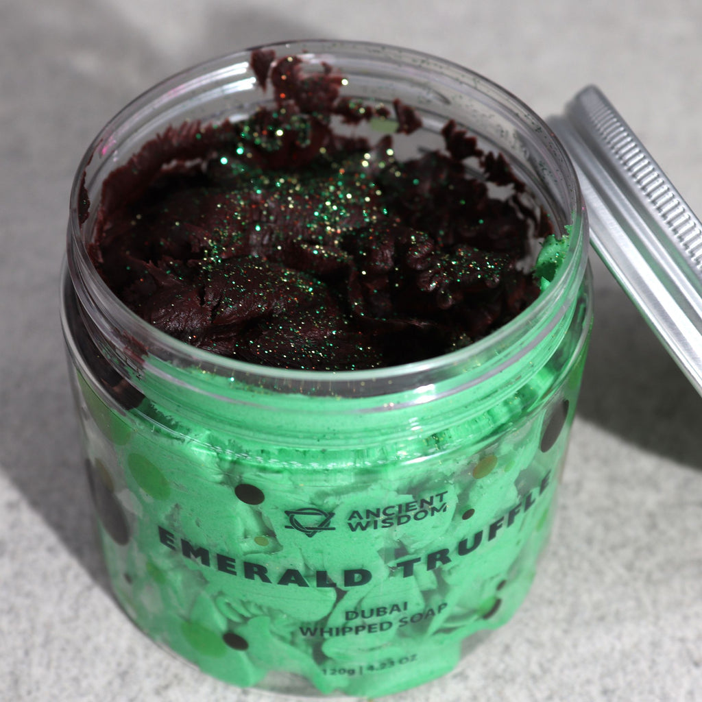 Dubai Whipped Cream Soap - Emerald Truffle 120g – view 3