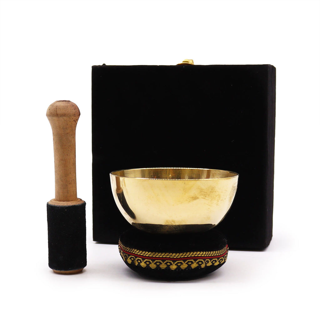 Brass Singing Bowl Gift Set - 9cm – view 5