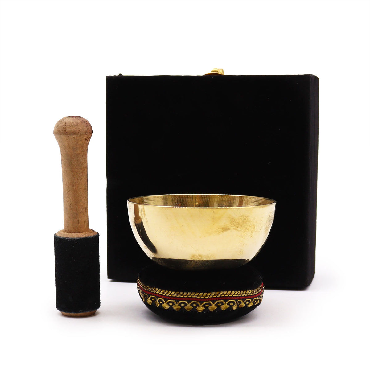Brass Singing Bowl Gift Set - 9cm – view 5