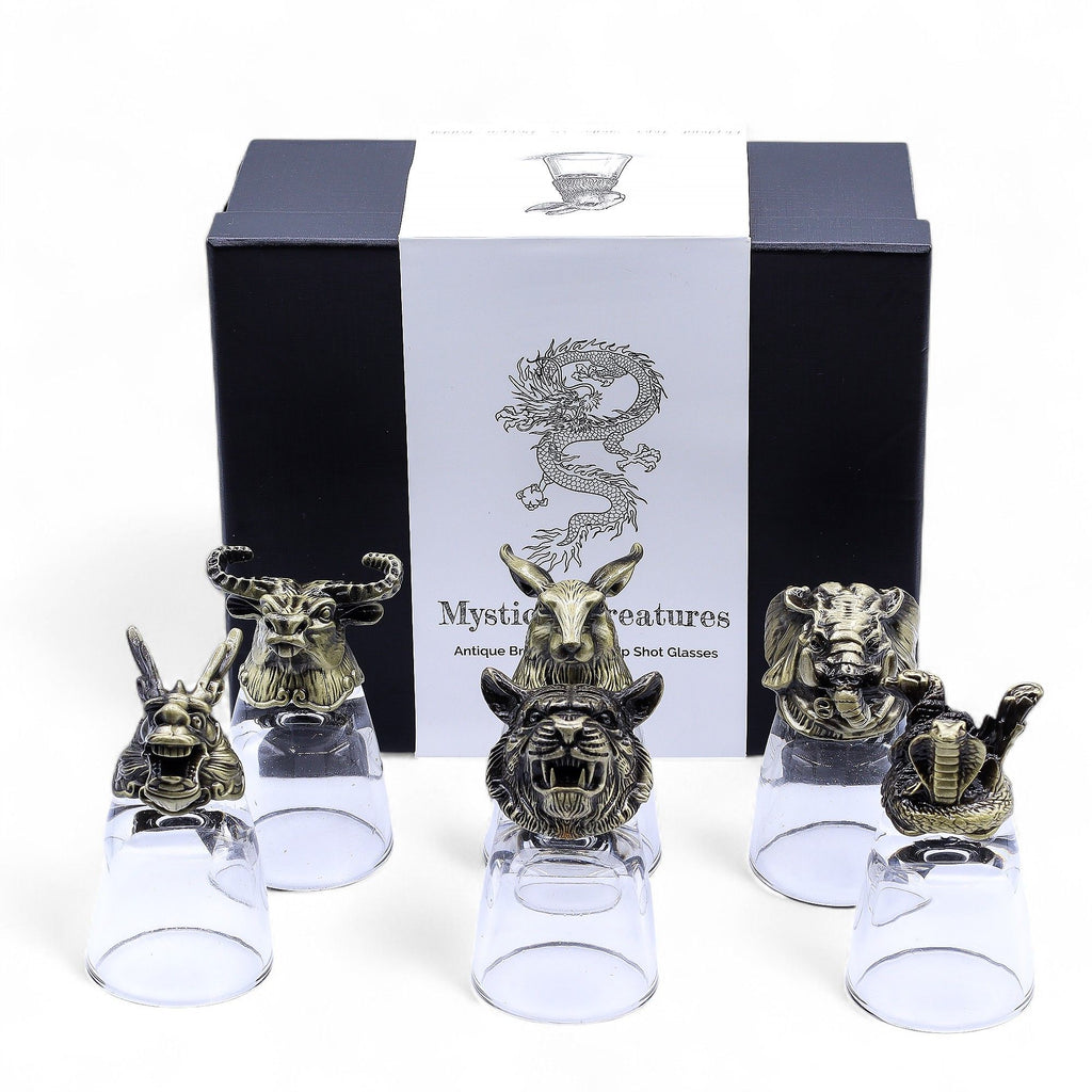 Set of 6 Wild Forest Creatures Shot Glasses - 50ml – view 2