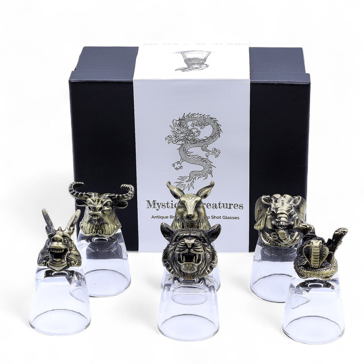 Set of 6 Wild Forest Creatures Shot Glasses - 50ml – view 2