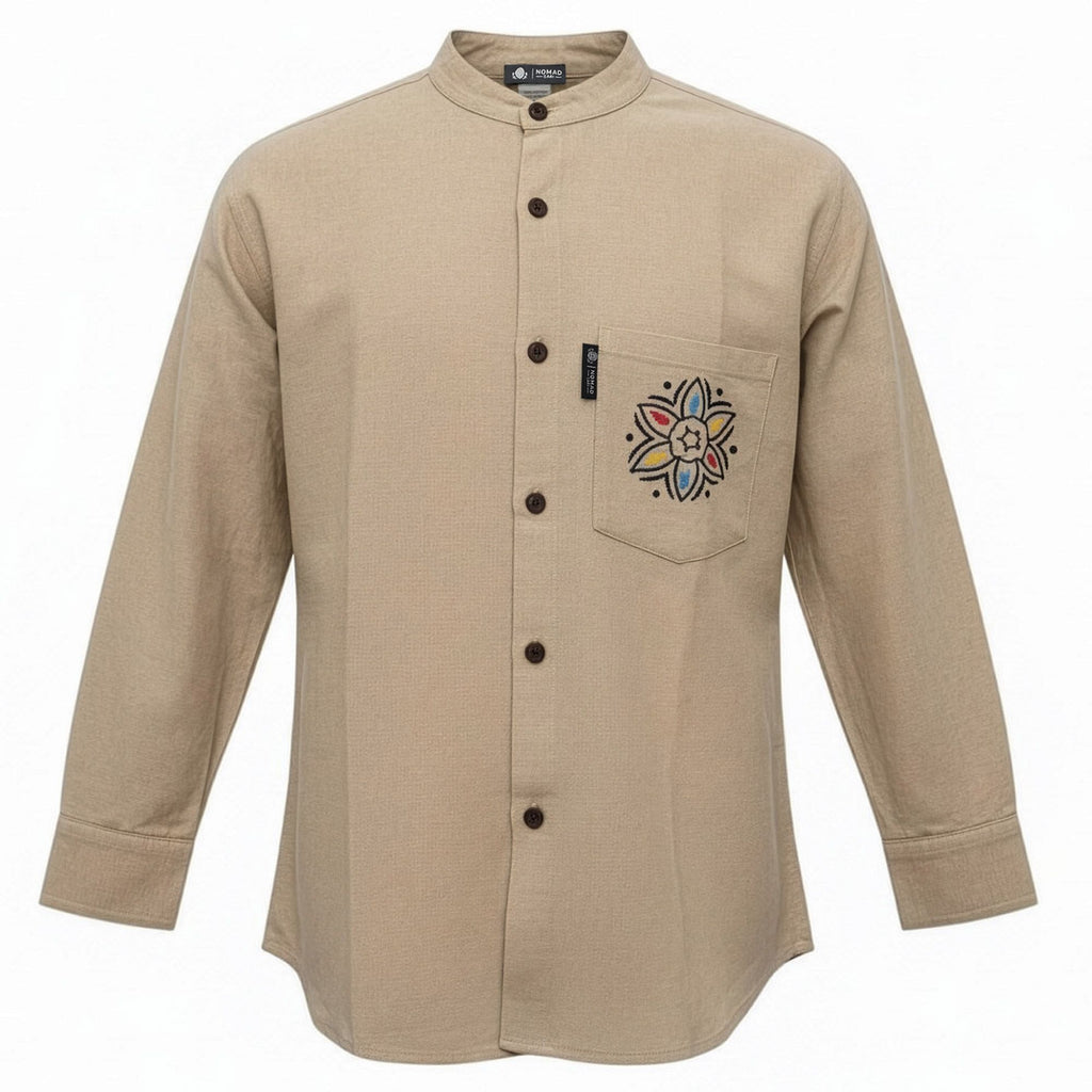 Nomad Sari Kathmandu Shirt - Stone - XL – view 2