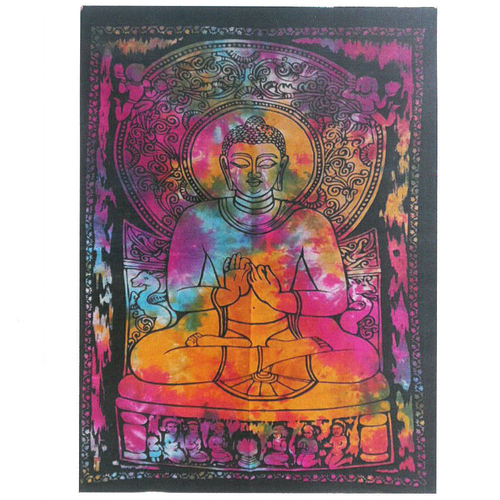 Cotton Wall Art (78x112cm) - Peaceful Buddha