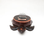 Antique Turtle Coconut Kalimba with Steel Keys – view 3