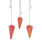 Six Sided Aurora Pendulum in Peach - 4cm – view 2