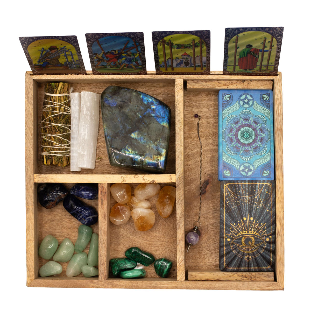 Deluxe Four Section Tarot Box with Card Holder – view 7
