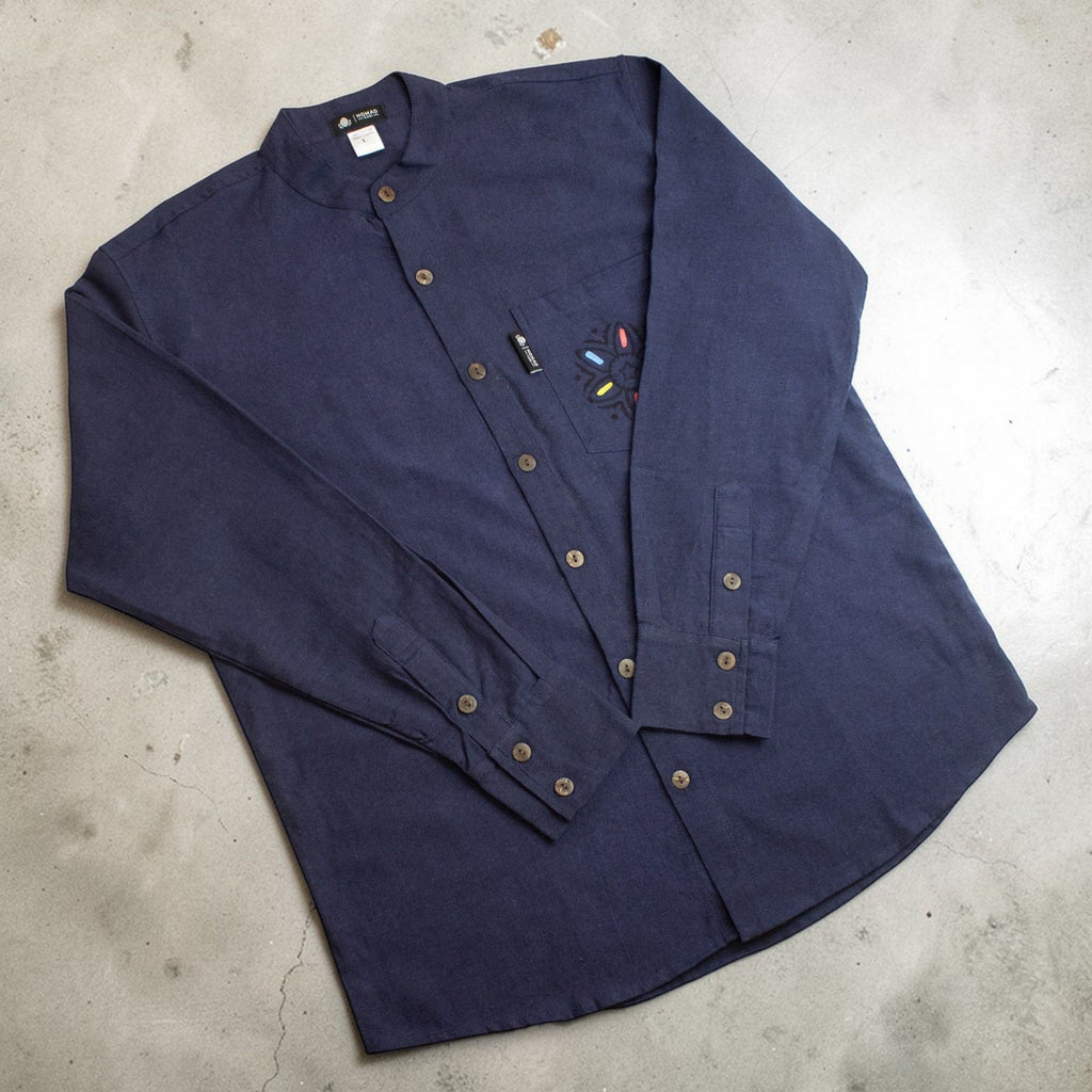 Nomad Sari Kathmandu Shirt - Indigo - Medium – view 5