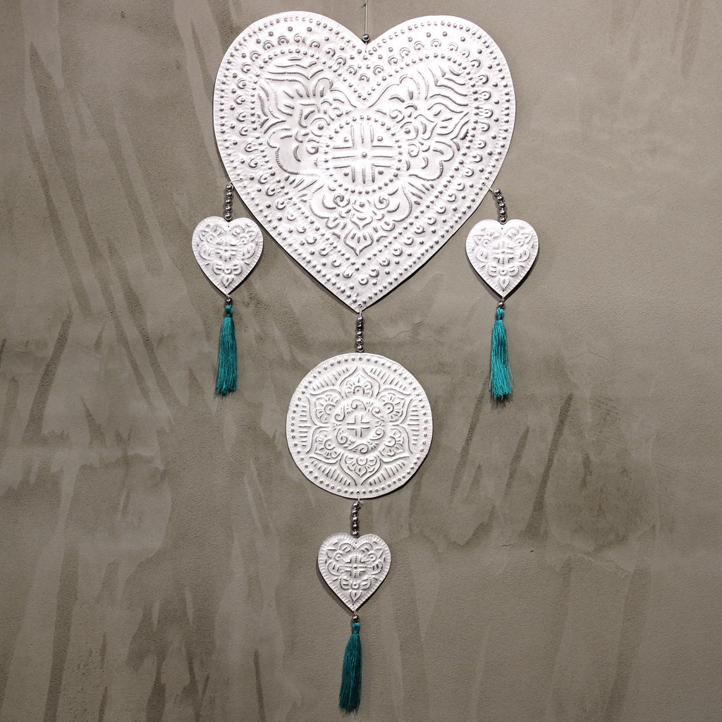 Bali Aluminium Wall Mobile - Hearts – view 3