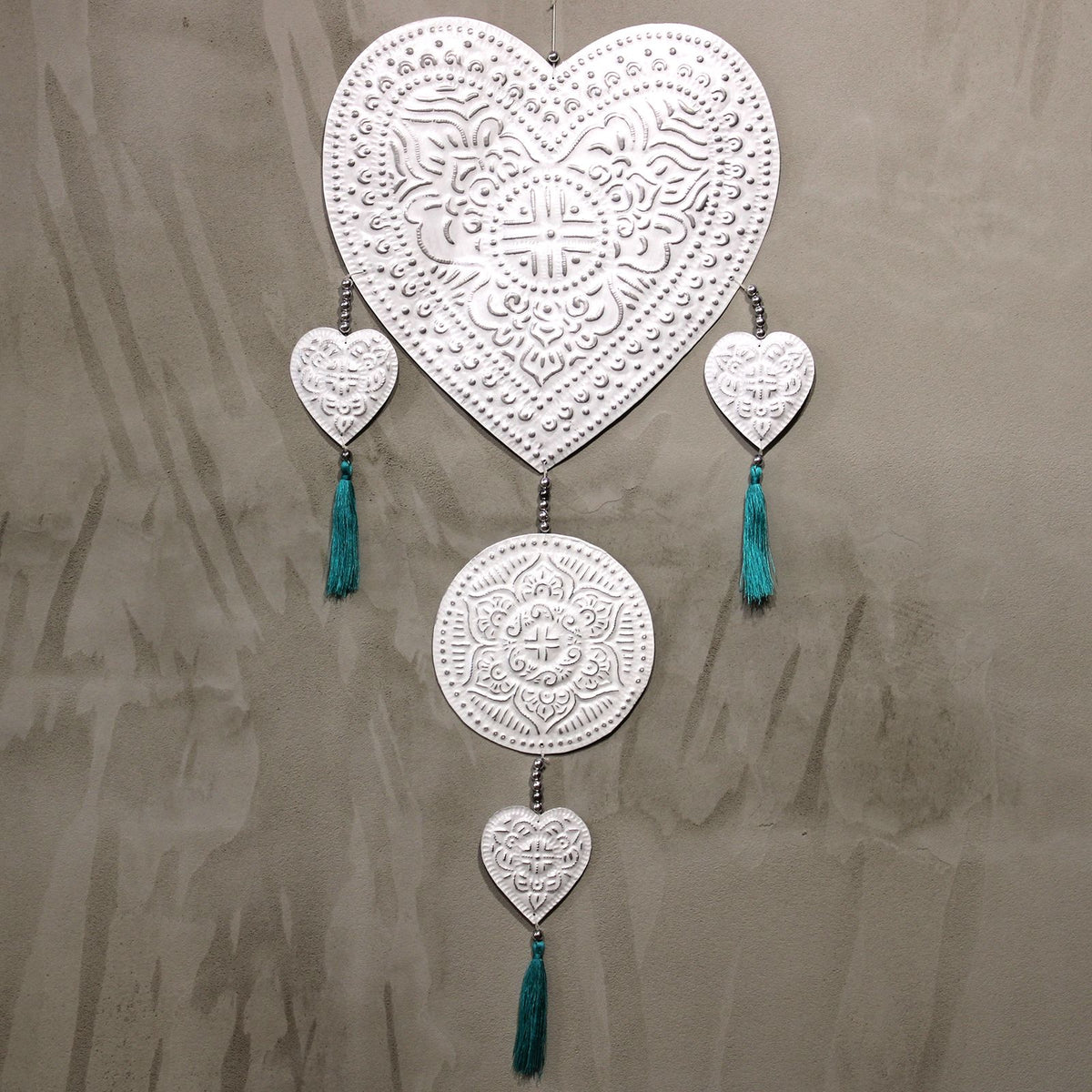 Bali Aluminium Wall Mobile - Hearts – view 3