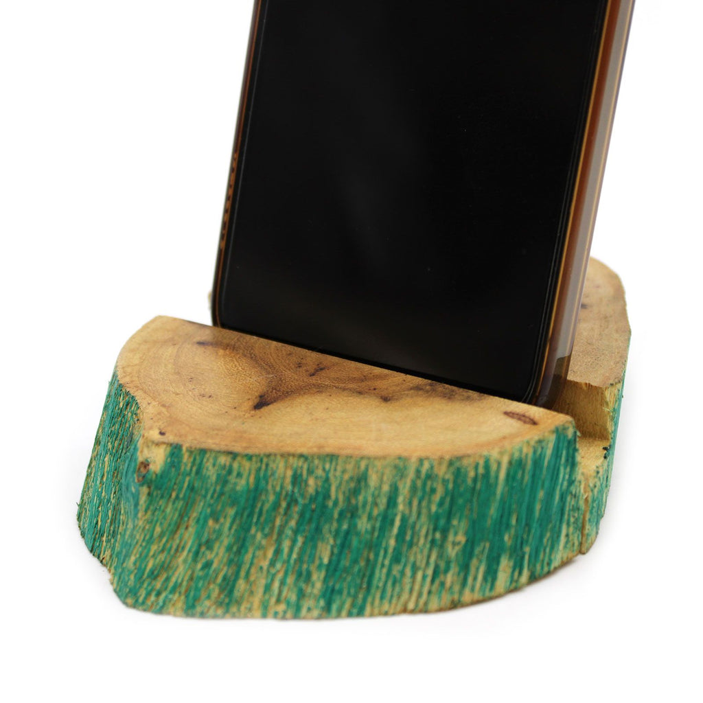 Large Gamal Wood Phone Holder - Greenwash – view 9