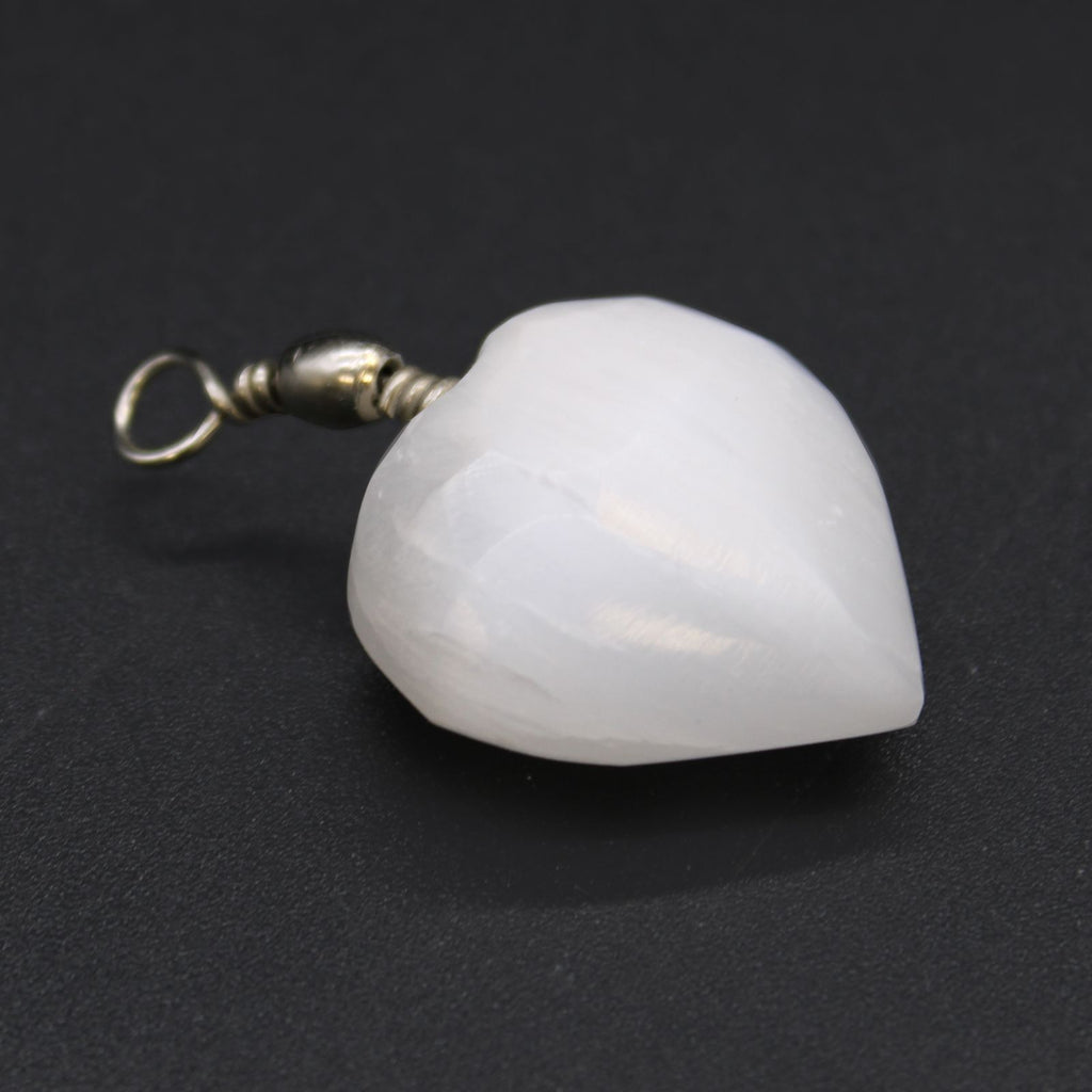 Selenite Heart Pendant – view 5