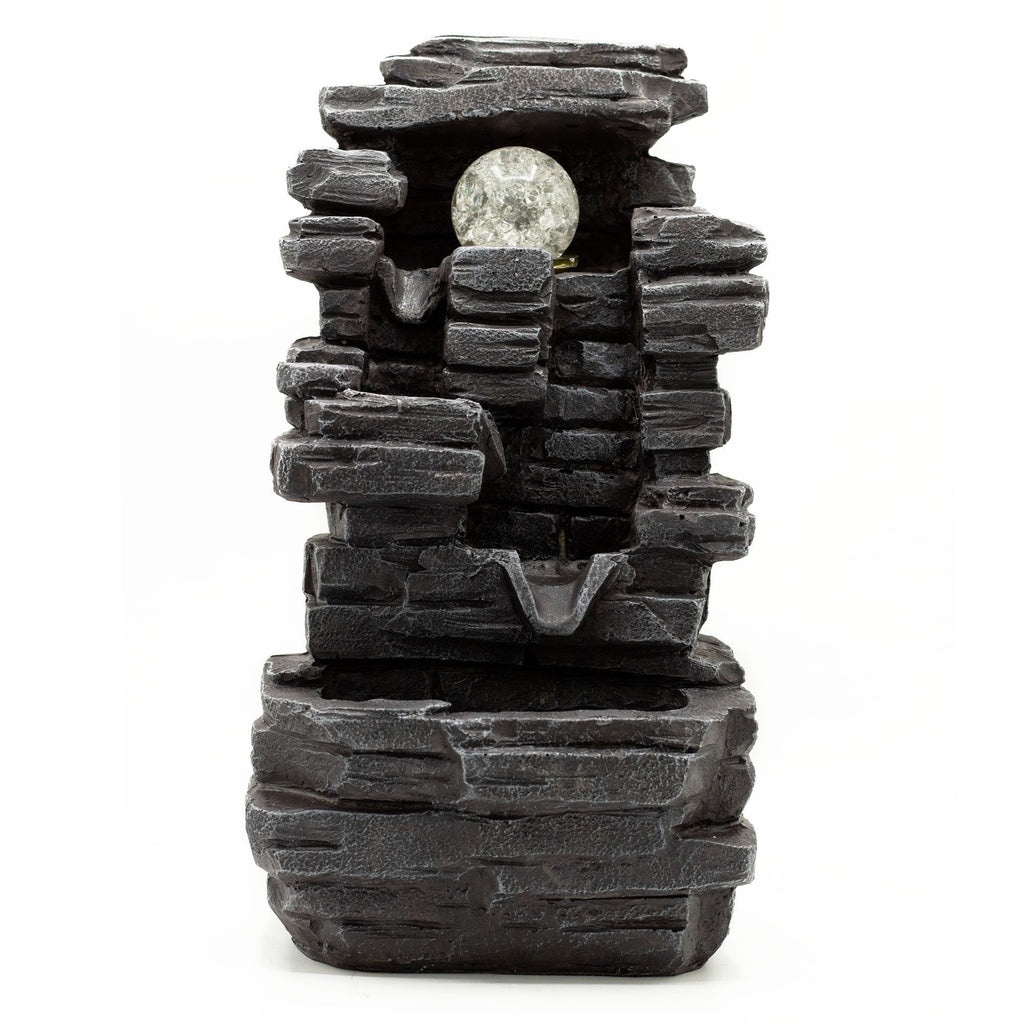 Slab Rock Tabletop Water Feature, Crystal Ball – view 2