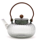 Charcoal Ribbed Glass Infuser Teapot - 950ml – view 2