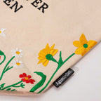 Agnes + Cat Wildflower Garden Embroidered Tote Bag – view 3