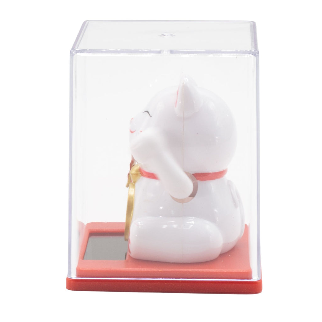 Mini Solar Money Cat in Display Box - White – view 5