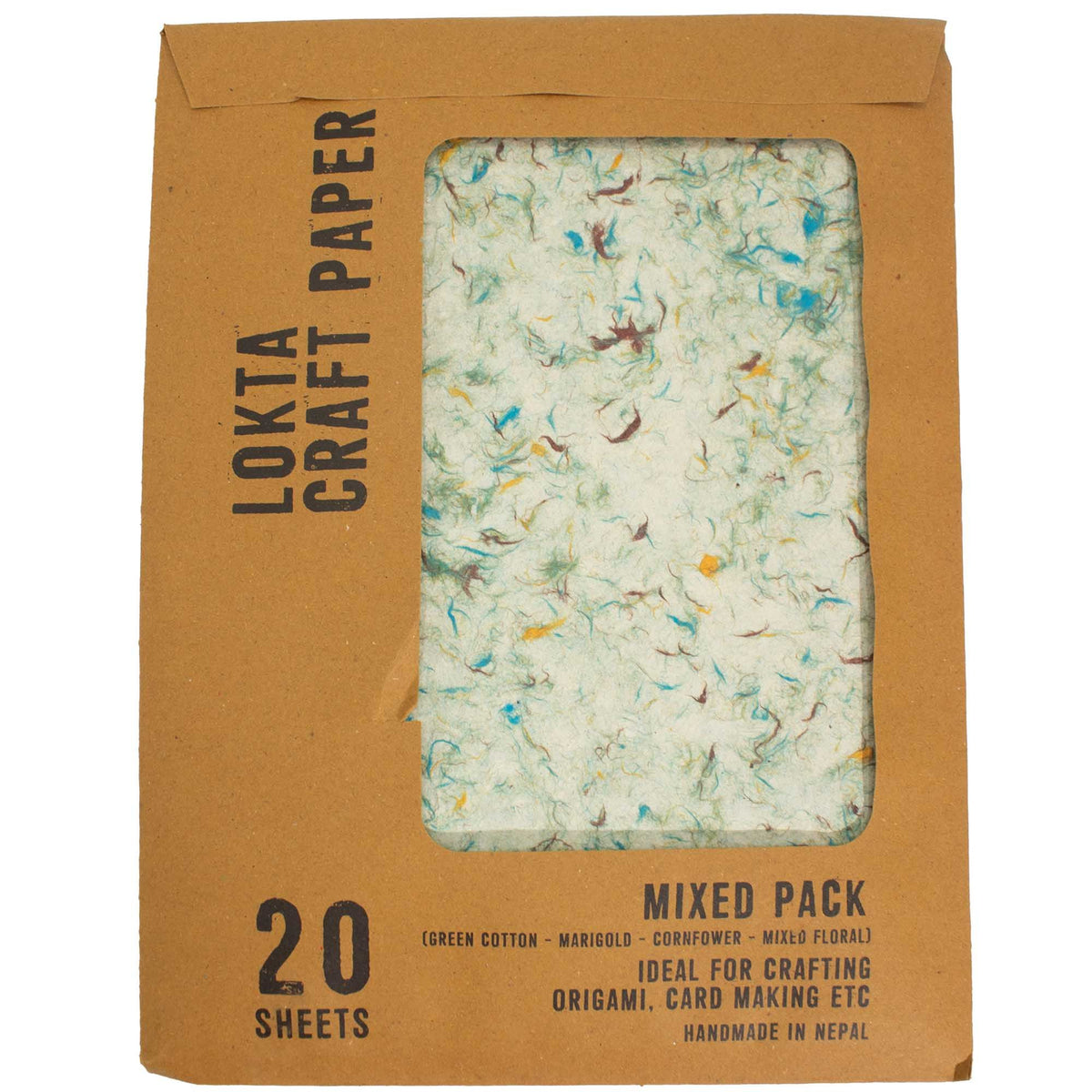 A4 Lokta Paper Mixed Pack, 4 Designs, 20 Sheets – view 2