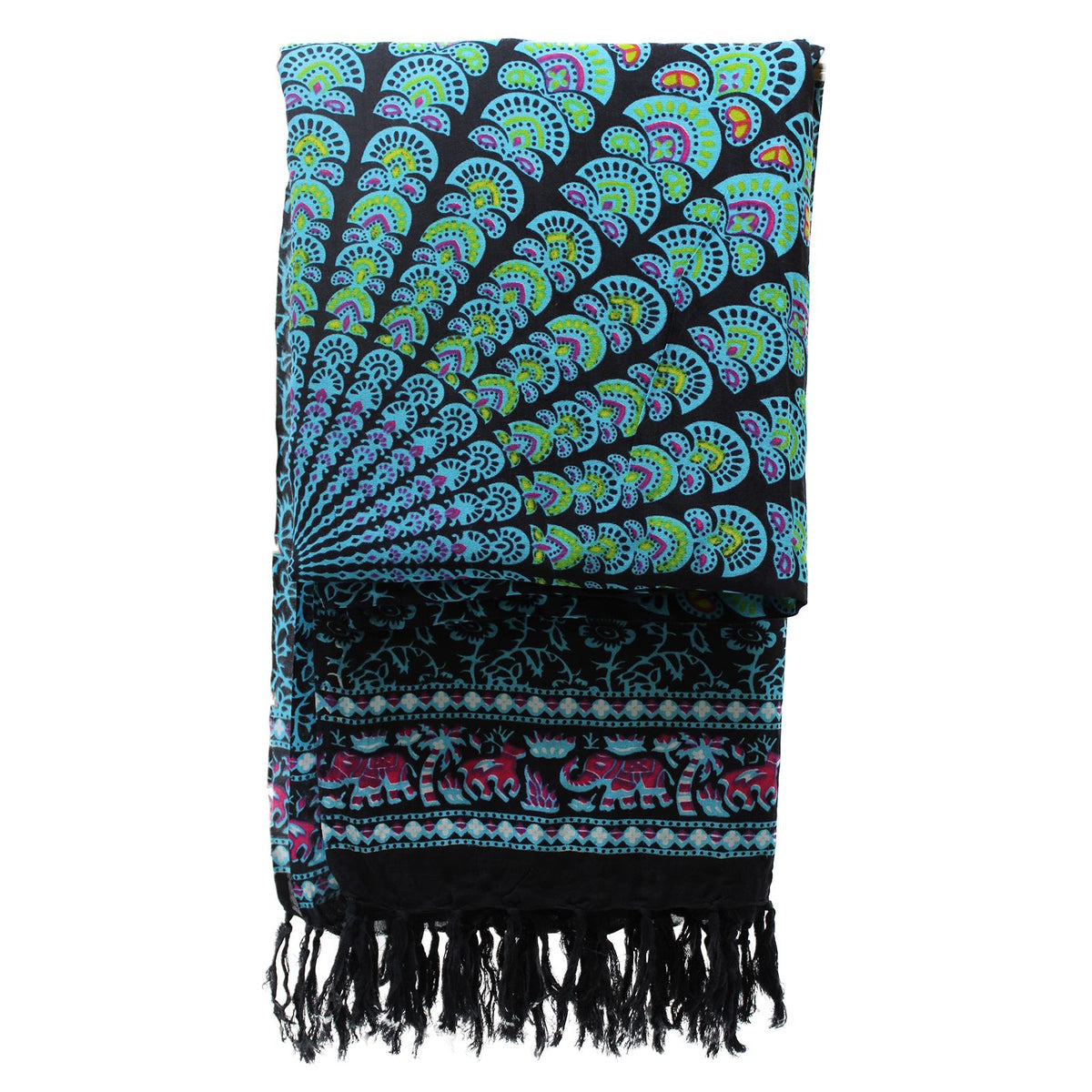 Peacock Mandala Sarong – view 4