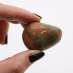 Bag of 6 Large African Unakite Tumble Stones