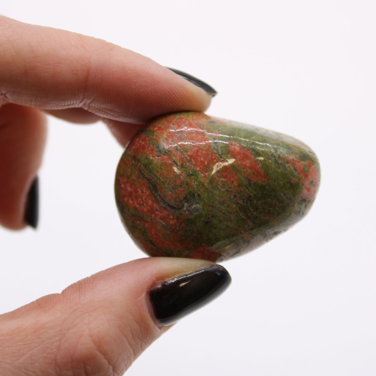 Bag of 6 Large African Unakite Tumble Stones