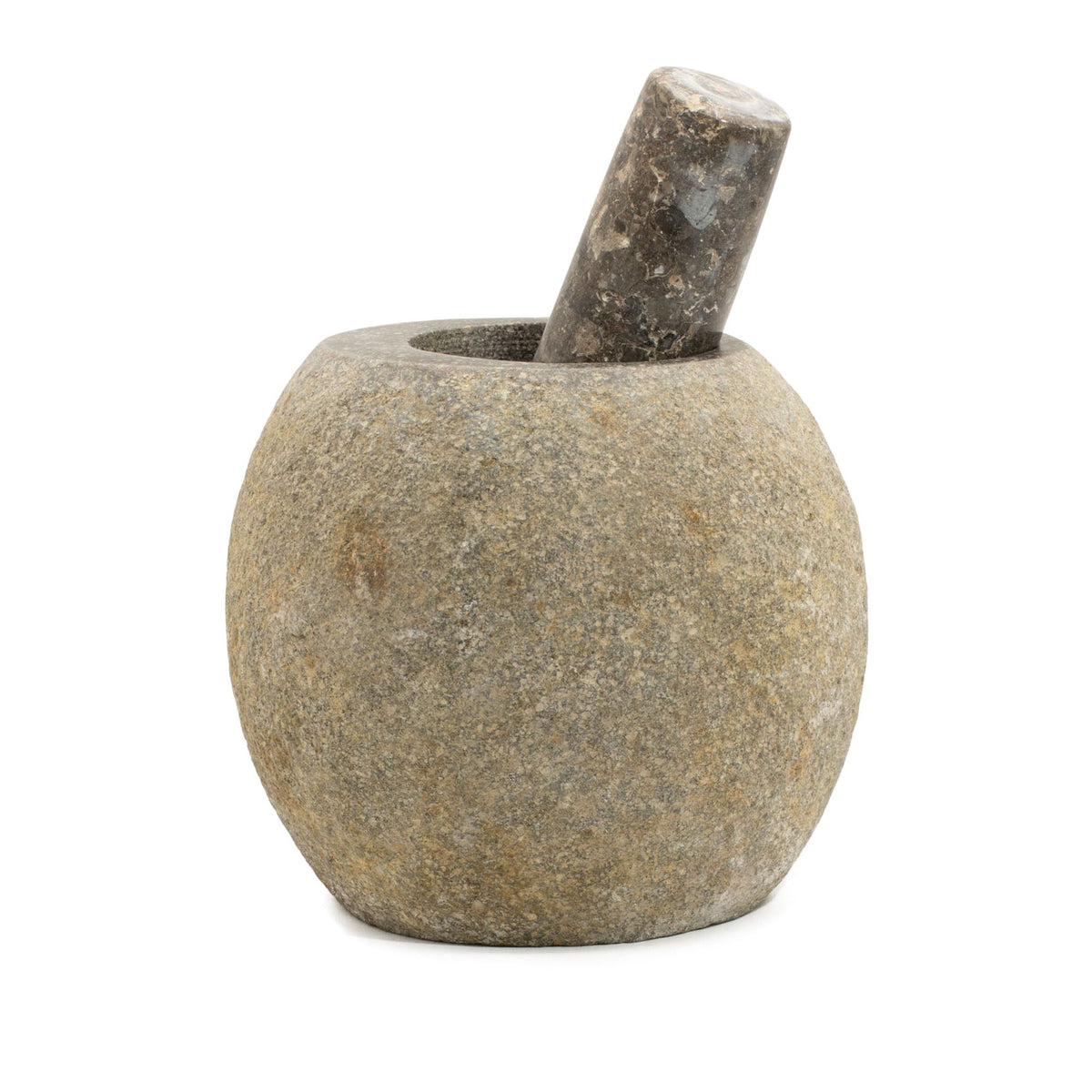 Riverstone Pestle and Mortar - Large, Approx. 15 x 12 cm
