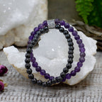 Magnetic Amethyst Gemstone Bracelet – view 6