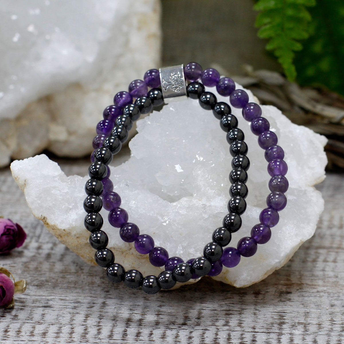 Magnetic Amethyst Gemstone Bracelet – view 6