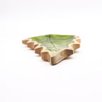 Green Enamel Leaf Wooden Bowl - 33 x 17 cm – view 5