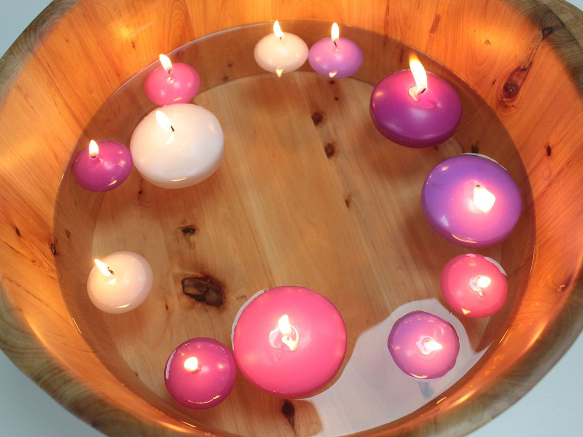 Large Lilac Floating Candles - Pack of 3 – view 4