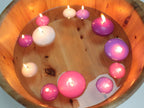 Large Pink Floating Candles - Pack of 3 – view 3