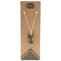 Tiger Eye Guardian Angel Gemstone Pendant Necklace