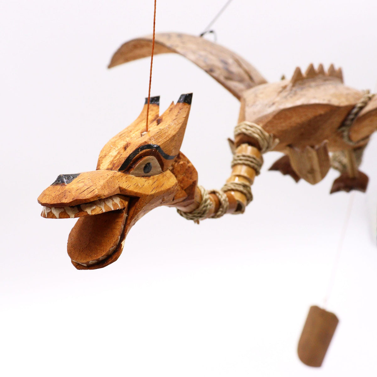 Natural Coconut Dragon Mobile - 37 cm – view 3