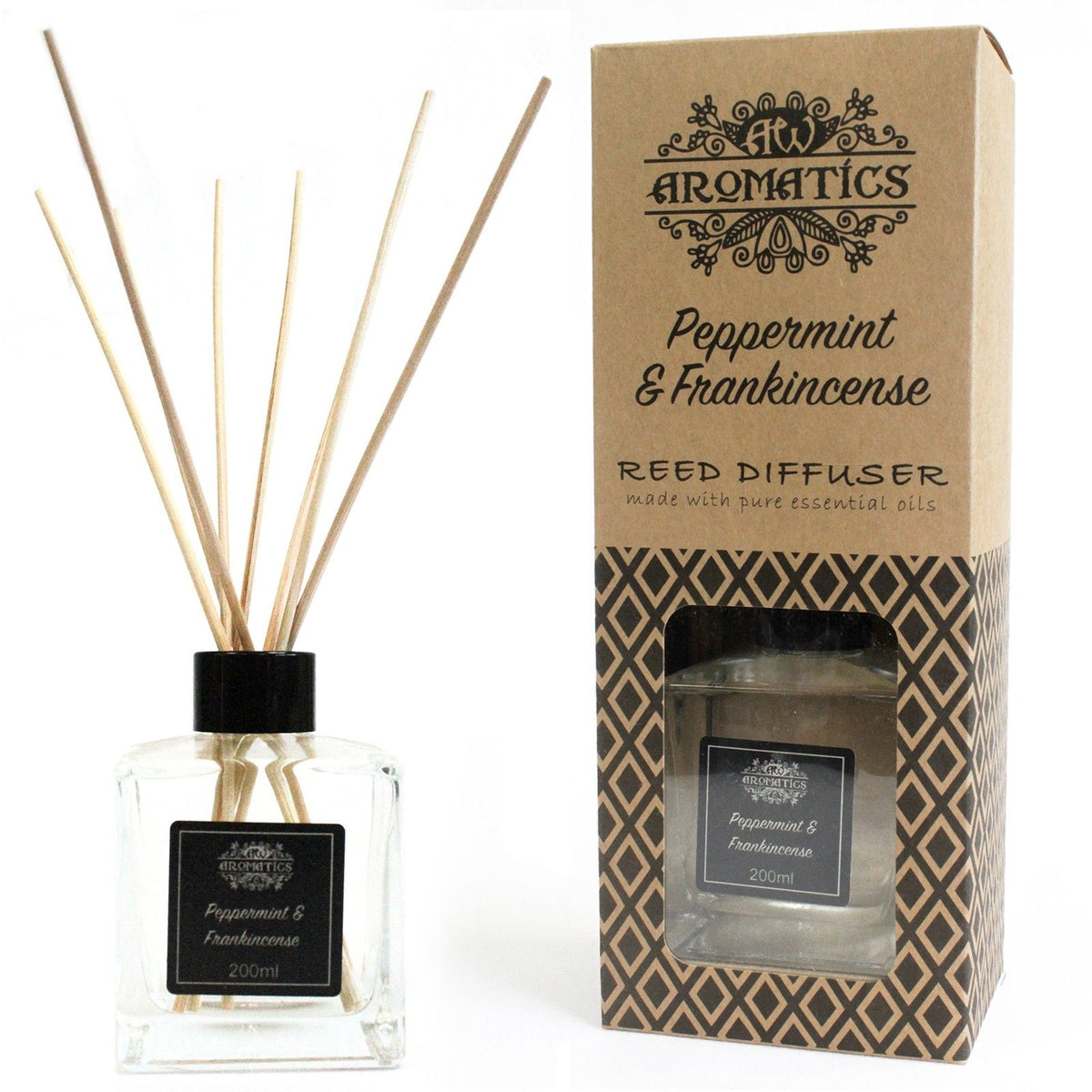 Peppermint & Frankincense Essential Oil Reed Diffuser 200ml – view 6