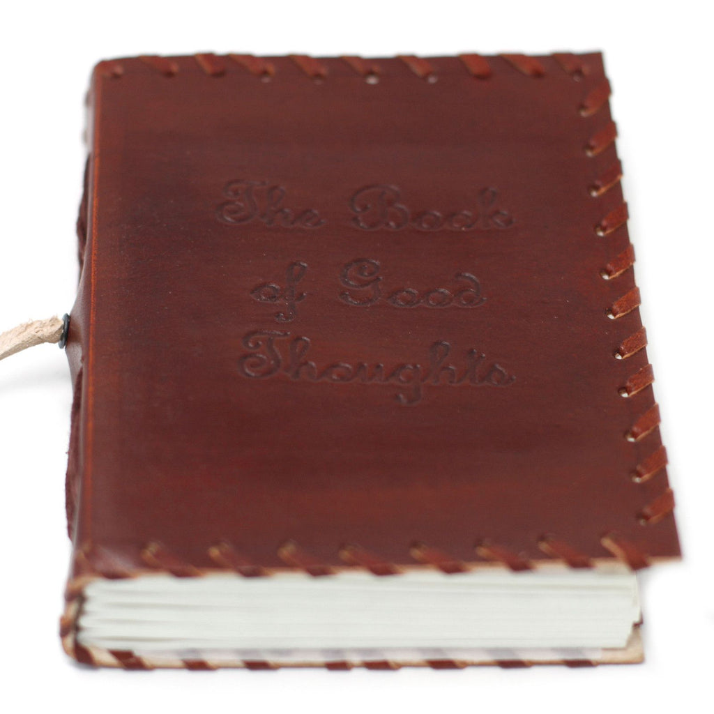 Leather Book of Thoughts Wrap Notebook – 12x15.5 cm – view 8