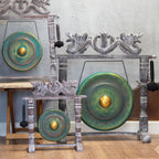 Medium Gong in Greenwash Stand - 50cm – view 5