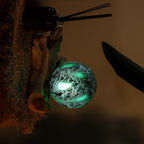 DriftGlow Lamp - Emerald Crackle Shade – view 3