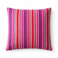 Neon Stripe Cushion Cover, 45x45cm