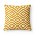 Mustard Diamonds Cushion Cover, 45x45cm