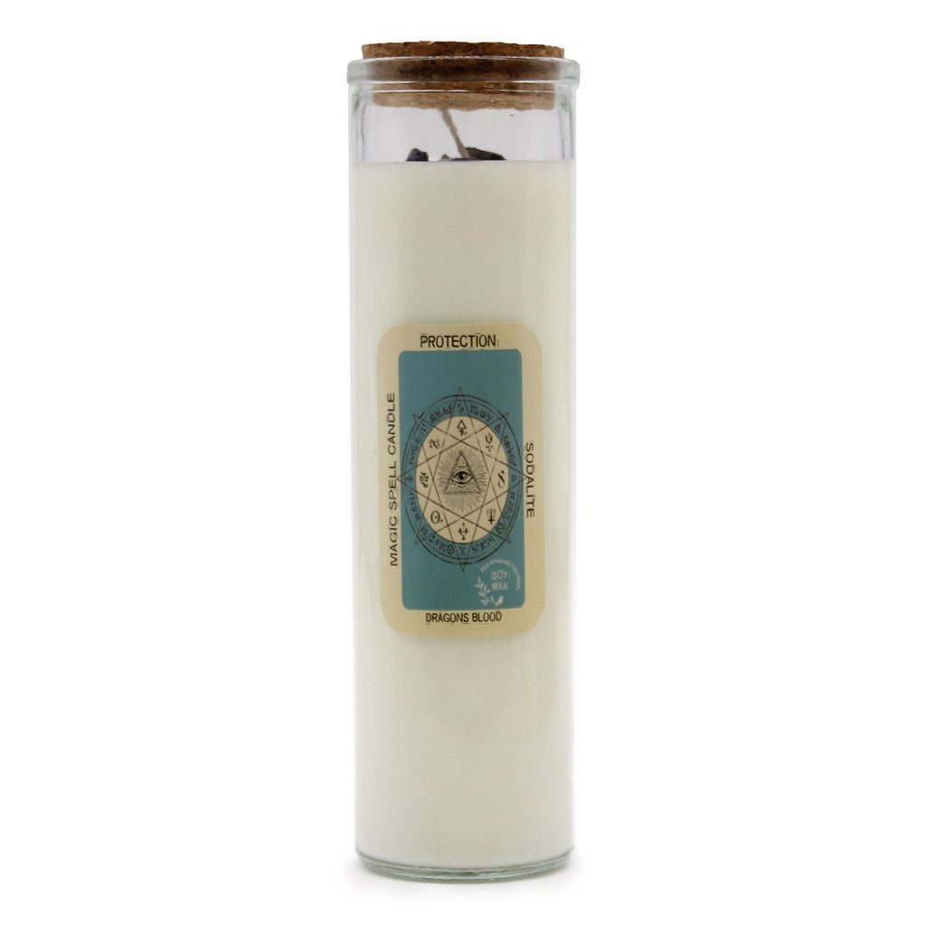 Magic Spell Candle in Glass Jar - Protection