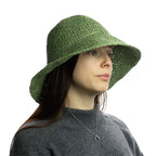 Nomad Sari Floppy Straw Sun Hat - Moss Green – view 5