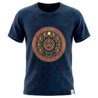 Nomad Sari Stonewashed T-Shirt - Stay Wild Moon Child - Blue - XL – view 4