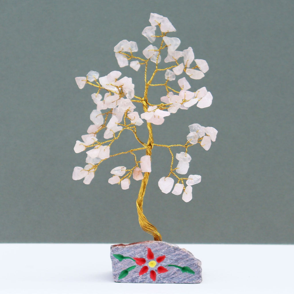 Rose Quartz Gemstone Tree - 80 Stones – view 2