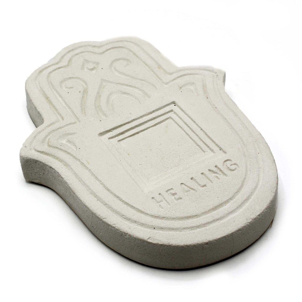 White Stone Concrete Incense Plate – view 3