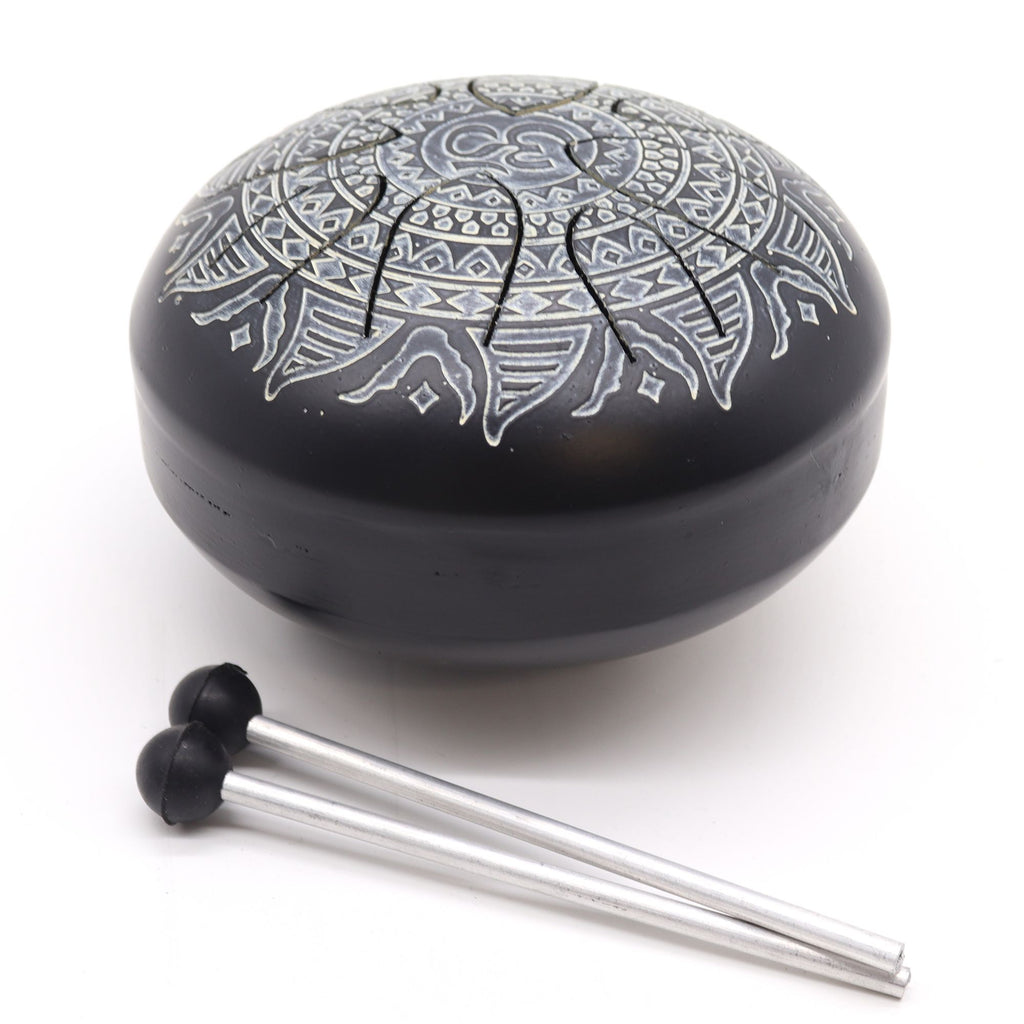 Steel Tongue Happy Drum Om Mandala Engraved - 16cm