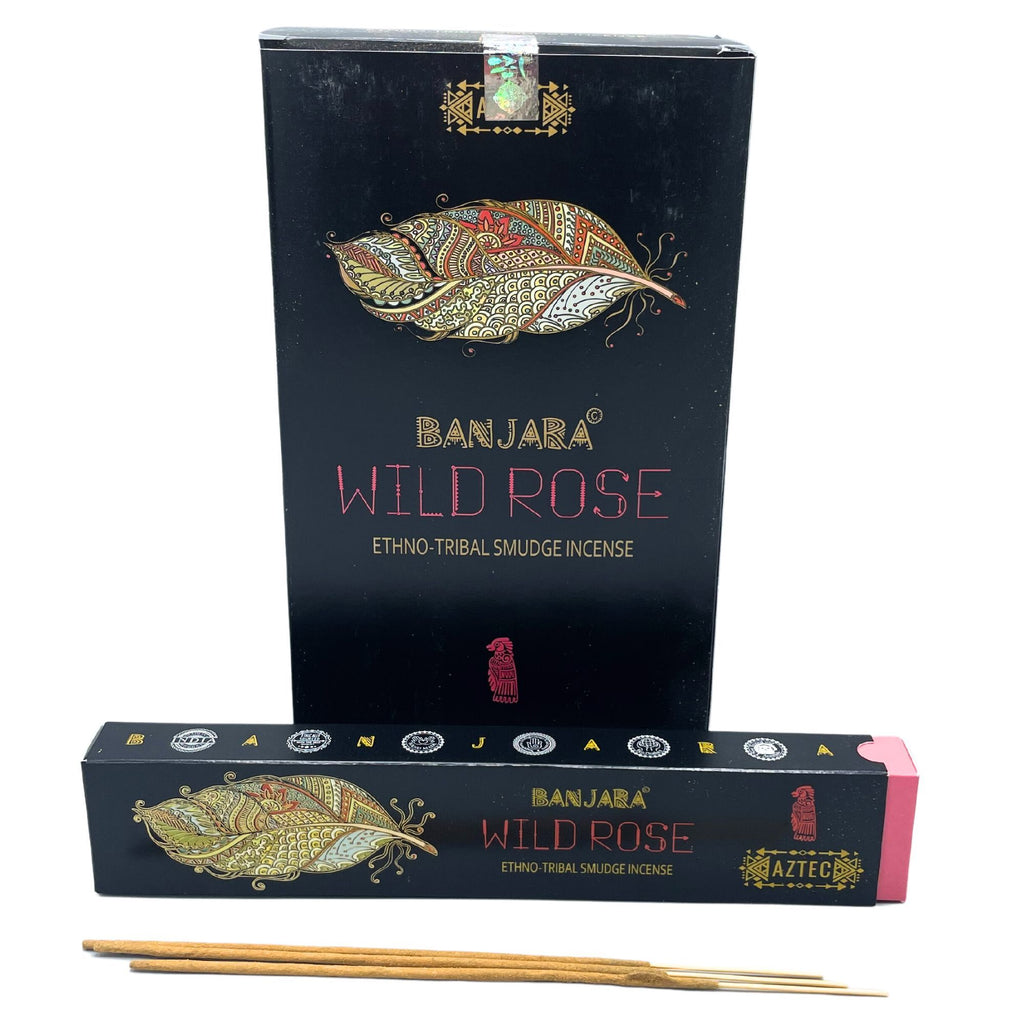 Banjara Tribal Smudge Incense Sticks - Wild Rose – view 2